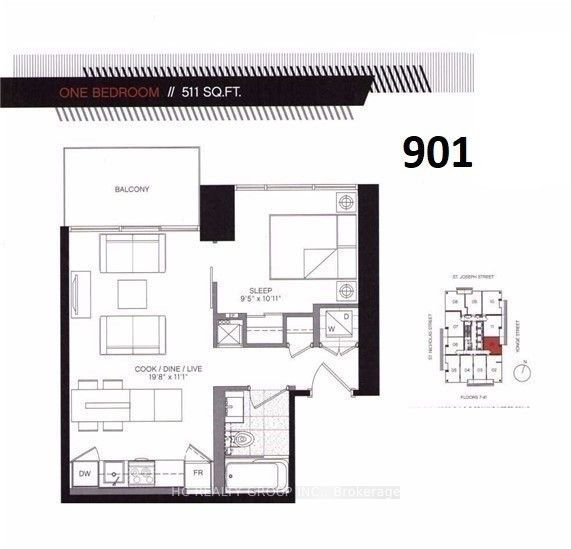 Unit 901 - 5 St Joseph Street, Toronto 2
